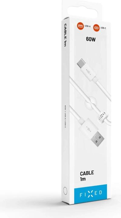 Actual product image Fixed USB cable USB-A - USB-C 1 m White (FIXD-UC-WH) (1 m, USB 2.0, 20 W)