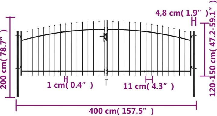 Produktbild vidaXL Gartentor