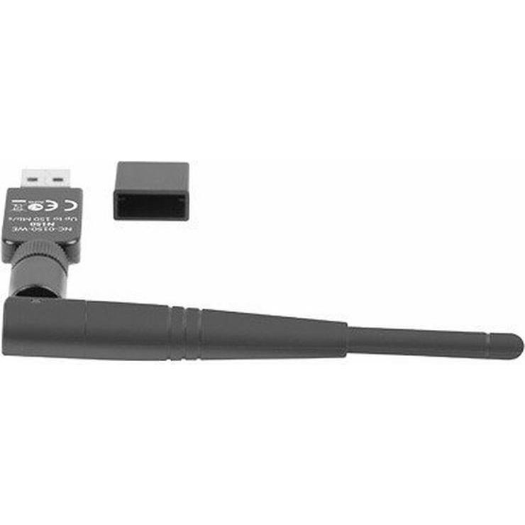 Lanberg Nero Nc-0150-We Scheda Di Rete Wlan 2400 Mbit/S (Usb), Adattatore Di Rete,