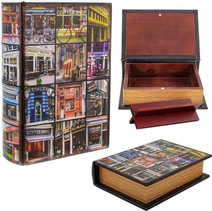 Actual product image Plastic Fantastic Stash Book Small Coffeeshop (13 cm, 1.17 l, 1x)