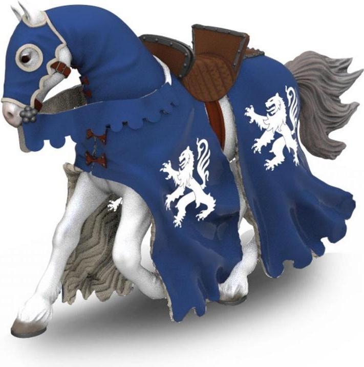 Image du produit Papo Cheval du chevalier du Lion avec lance