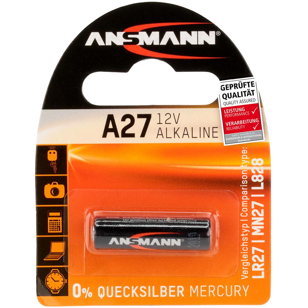 Ansmann A 27 (1 pz., A27, 20 mAh), Batterie + pile