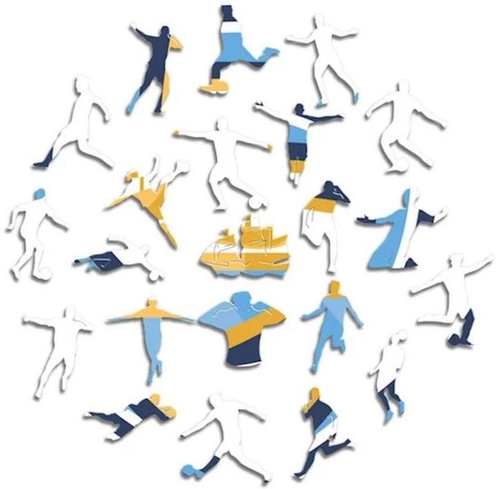 Productafbeelding Iconic Man City FC - Logo - Houten puzzel Maat S (150 stukjes) (150 onderdelen)