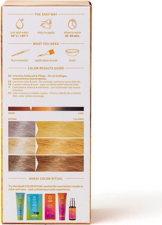 Image du produit Khadi Tonalité de blonde chaude (Blond soleil)