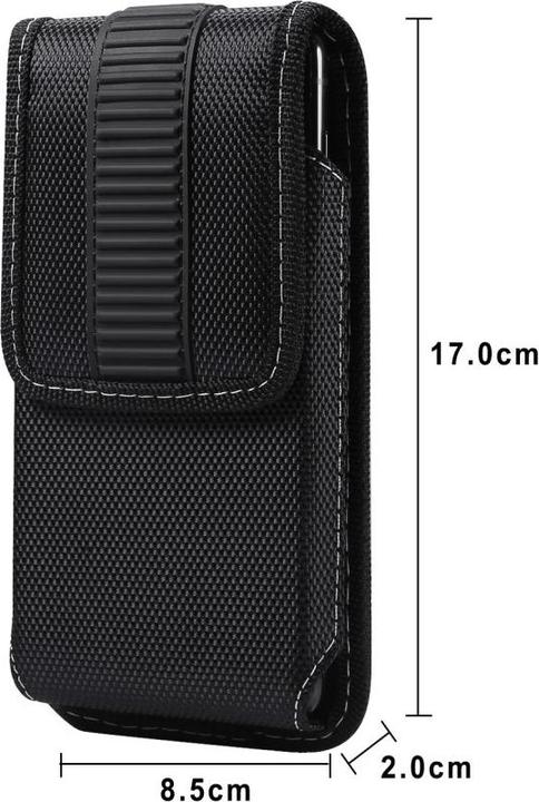 Immagine prodotto Cover-Discount Borsa da cintura verticale in Oxford con clip 17 cm / XL