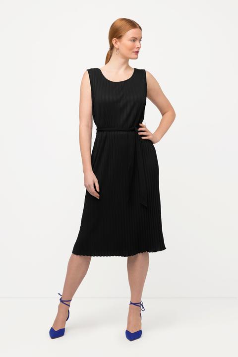 Image du produit Ulla Popken Robe plissée à ligne A sans manches. Col rond (50, 52)