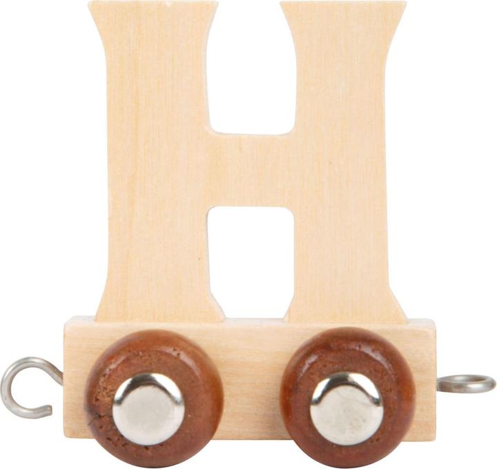 Actual product image small foot - Holzbuchstabenzug - H - 12 Stück