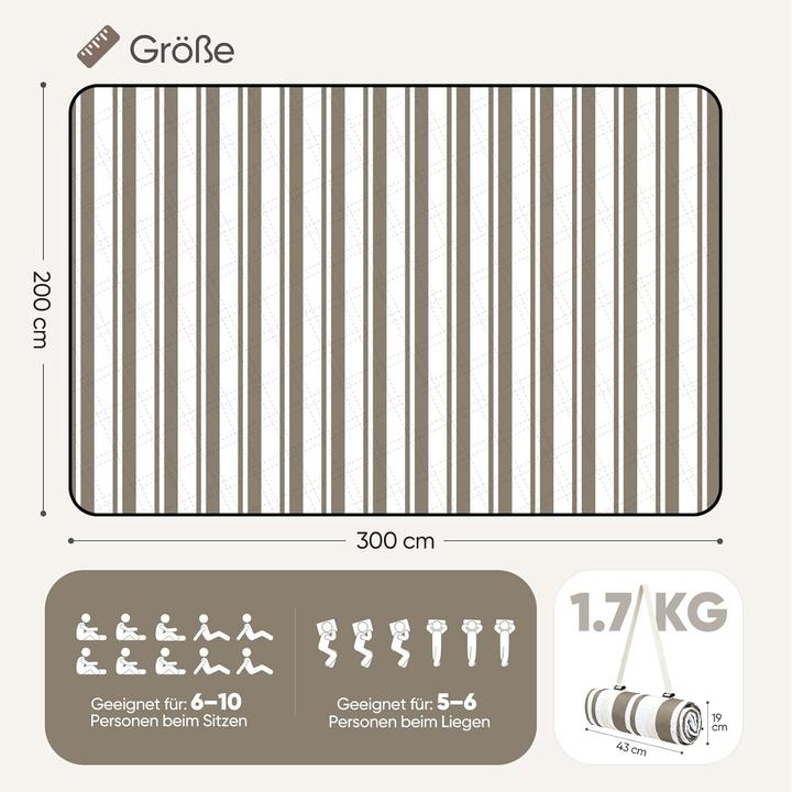 Produktbild Sekey Wasserdichte Picknick- und Stranddecke