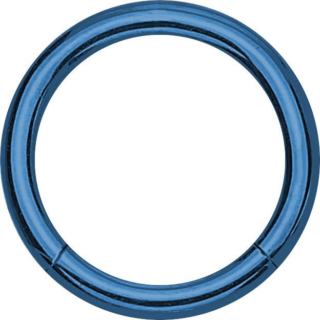 Produktbild Star Piercing Micro Segmentring dunkelblau (ohne Messing, Chirurgenstahl 316L)