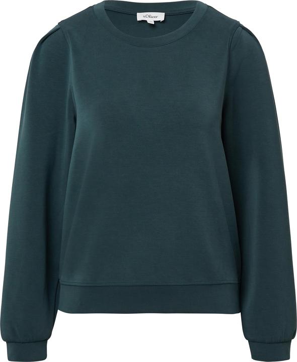 Produktbild s.Oliver Sweatshirt Scuba-Sweatshirt mit Puffärmeln (46)