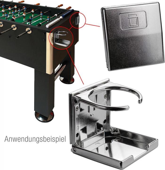 Immagine prodotto Dema Portabibite da calcio balilla cromato 4 pezzi.