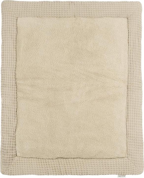 Meyco Bébé gaufré Teddy Tapis de parc - sable (140 cm)