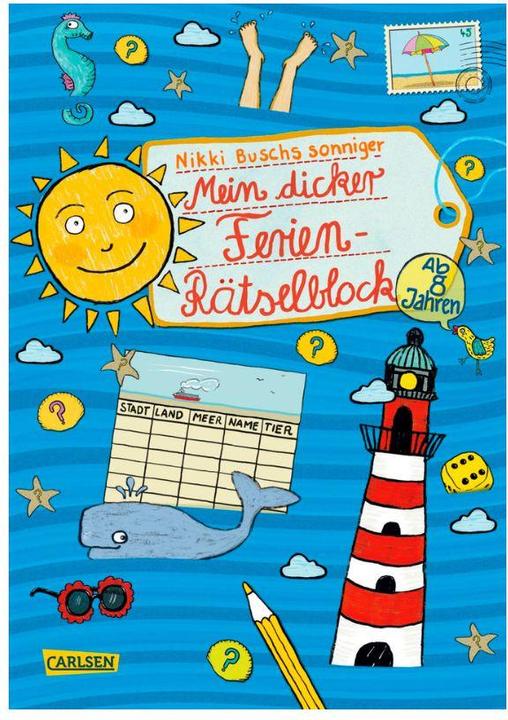 Produktbild Mein dicker Ferien-Rätselblock (Deutsch, Nikki Busch, 2018)