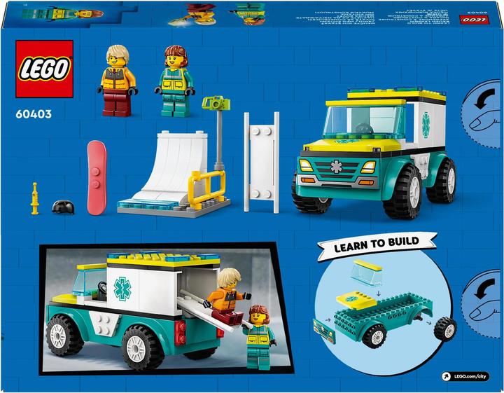 Actual product image LEGO 60403 Rescue car and snowboarder (60403, LEGO City)