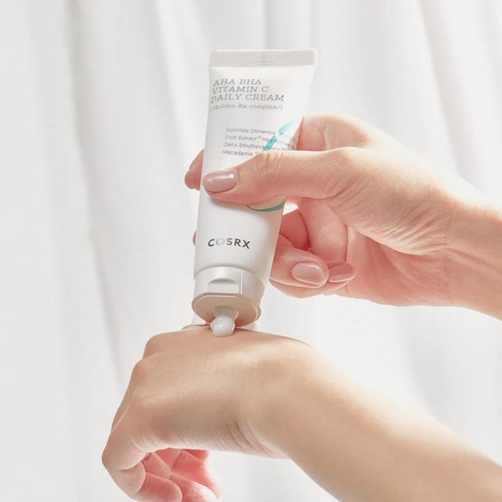 Produktbild Cosrx AHA BHA VITAMIN C Daily Cream 1.69 fl. oz 50 ml Face Cream Brightening Anti-Aging Plumping Nat (50 ml, Tagescreme, SPF 14)