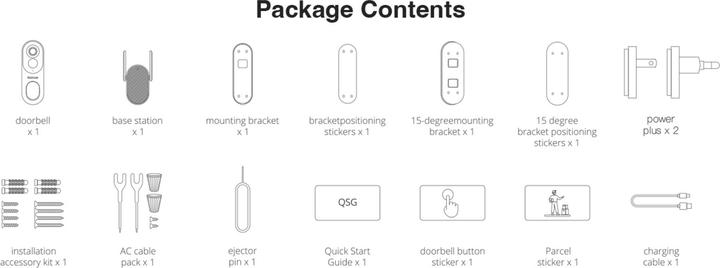 Immagine prodotto Botslab Campanello video, capacità 6400mAh, visione grandangolare a 180°, memoria interna 32G, rilevamento (WiFi)