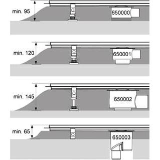 Thumbnail - TECE, Duschrinne, TECEdrainline Ablauf flach, mit seitlicher Auslauf, DN 50 (175 mm)