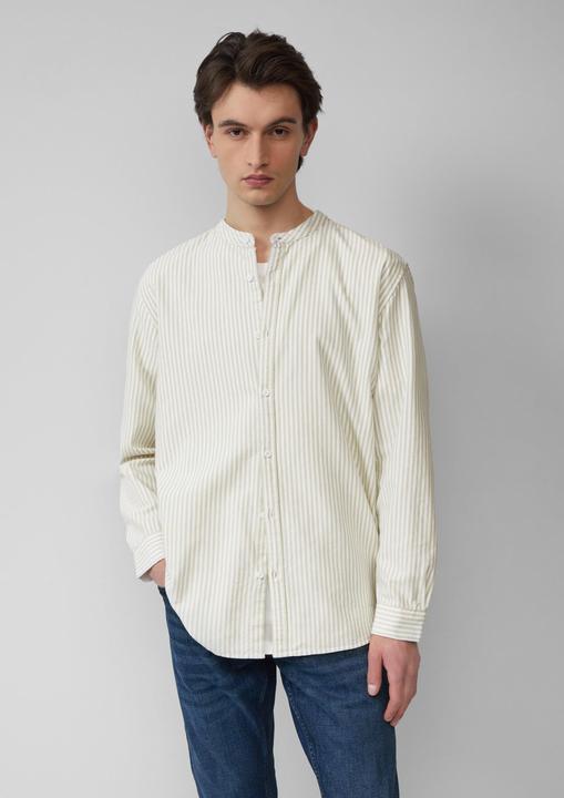 Produktbild S.Oliver Hemd Regular Fit: Gestreiftes Stehkragenhemd aus Baumwolle (L)