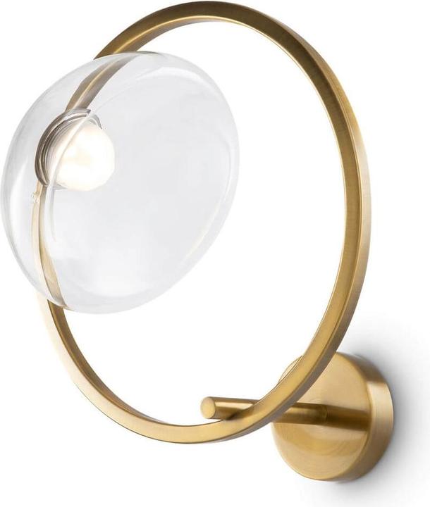 Actual product image Maytoni Lunare LED wall light, wall lamp 5W brass warm white (450 lm)