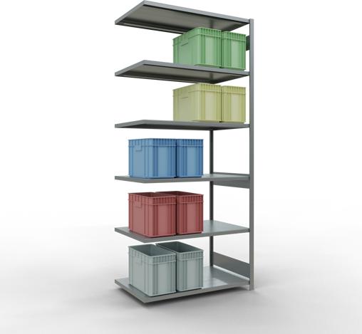 Actual product image Schulte Lagertechnik MULTIplus250 boltless add-on bay system with length bolts