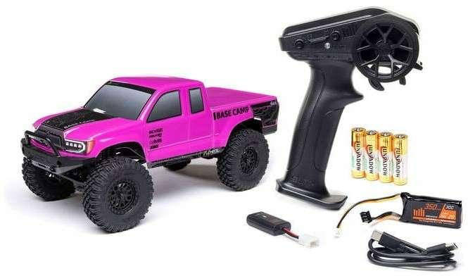 Actual product image Axial Rock Crawler SCX24 Base Camp 4WD, Pink RTR 1:24 (RTR Ready-to-Run)