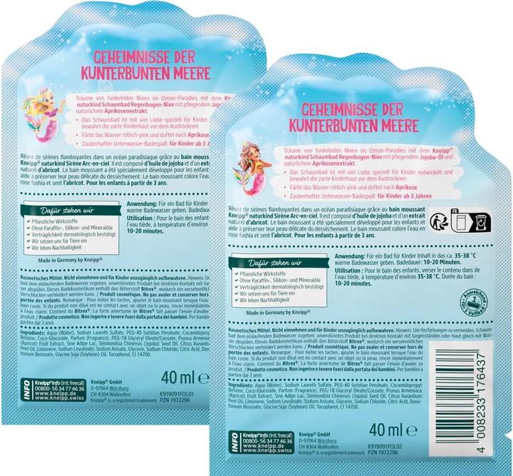 Produktbild Kneipp Regenbogen-Nixe (40 ml, Schaumbad)