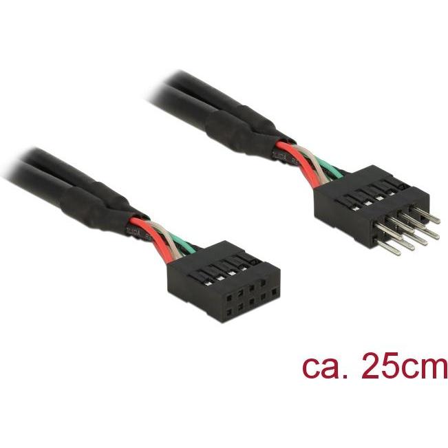Delock USB 2.0 Pin Header (0.25 m), Schnittstellenkabel
