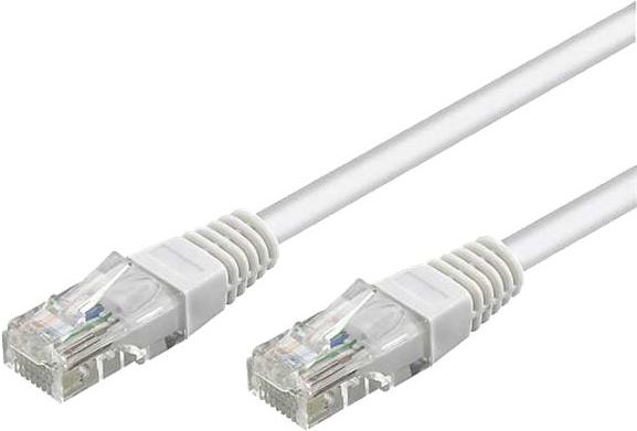 Immagine prodotto Goobay cavo patch CAT 5e, U/UTP, bianco, 0,5 m (U/UTP, CAT5e, 0.50 m)