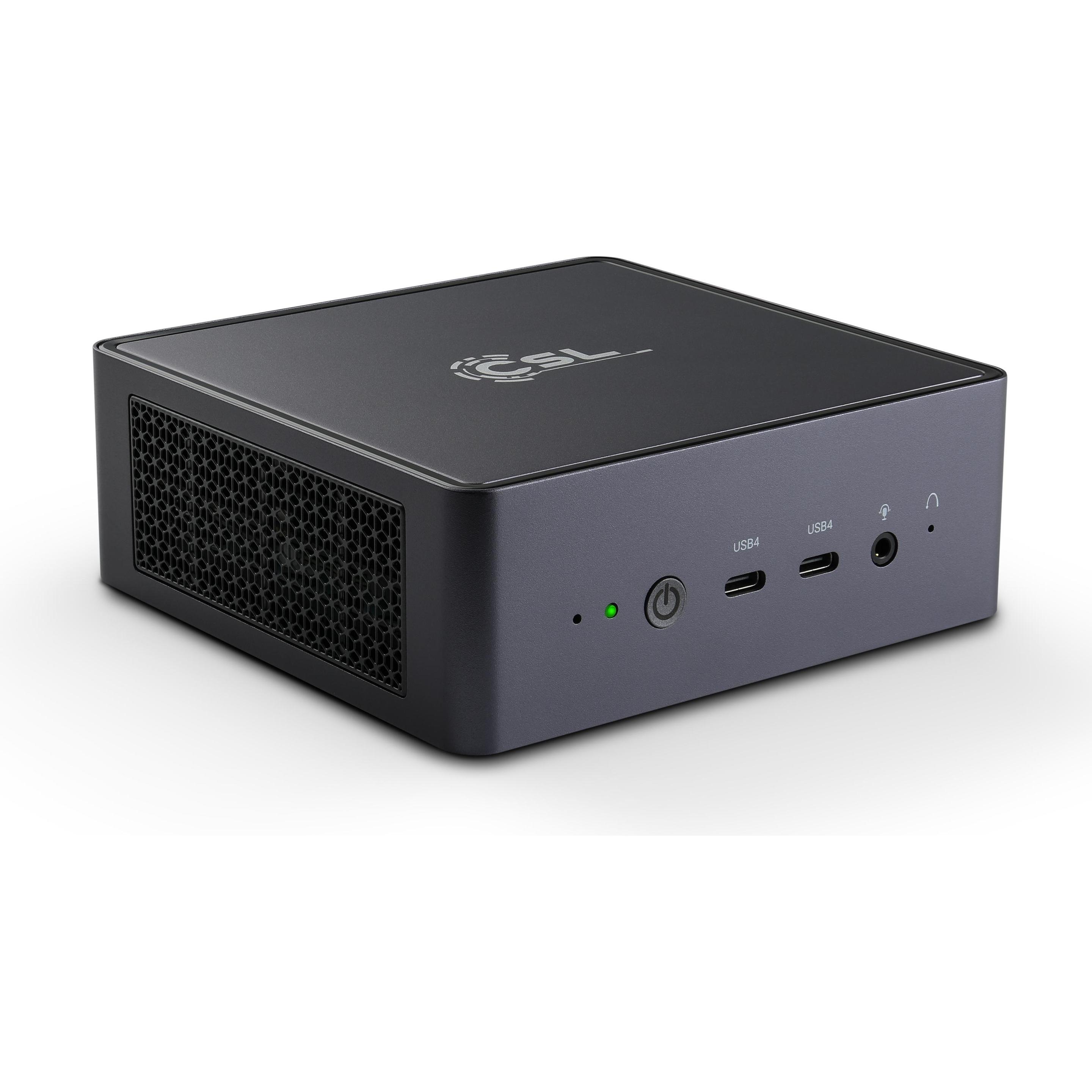 CSL VenomBox HS (AMD Ryzen 7 7840HS, 64 GB, 2000 GB, Radeon 780M), PC, Schwarz
