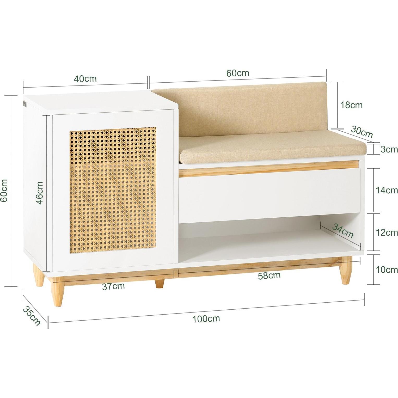 Thumbnail - SoBuy, Garderobe + Kleiderhaken, Garderobenbank
