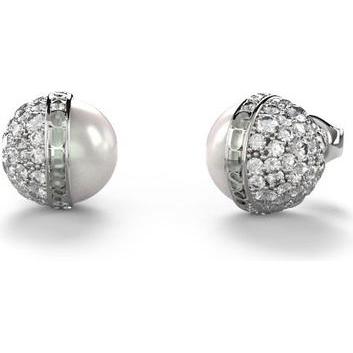 Guess, Ohrringe, Charming steel earrings with Calypso zircons JUBE04458JWRHT/U