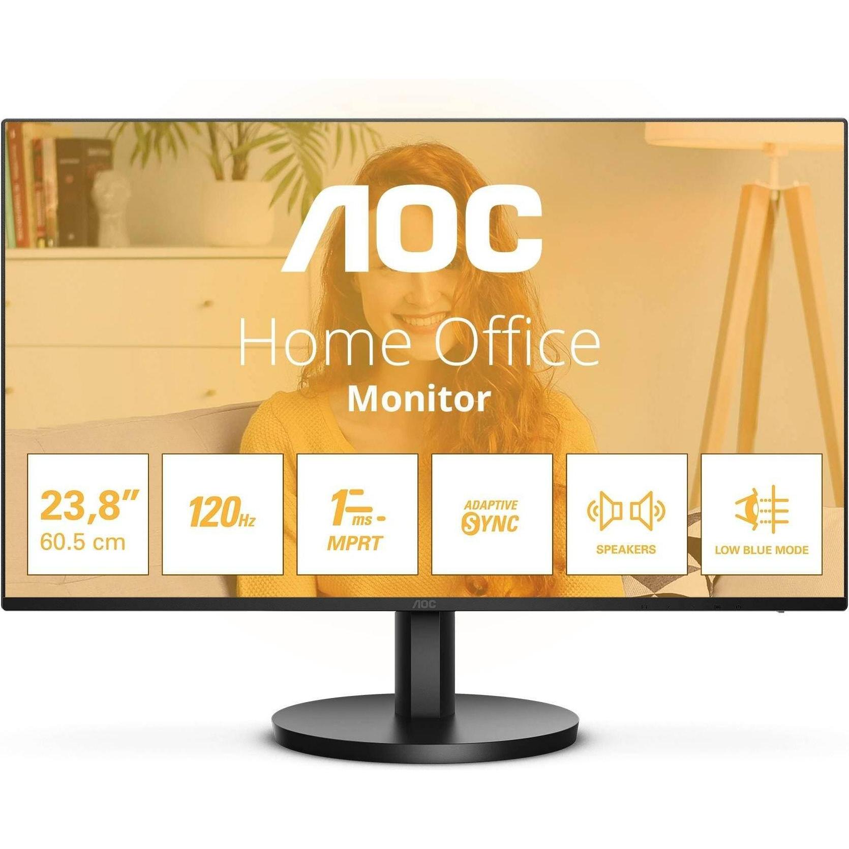 AOC 24B3QA2 (1920 x 1080 Pixel, 23.80"), Monitor, Schwarz