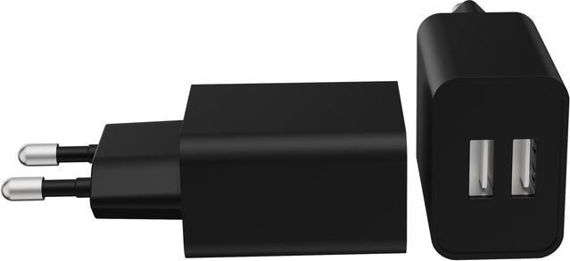 Image du produit My Way Chargeur Secteur 12w 2 USB-A Noir (12 W, 2 ports)