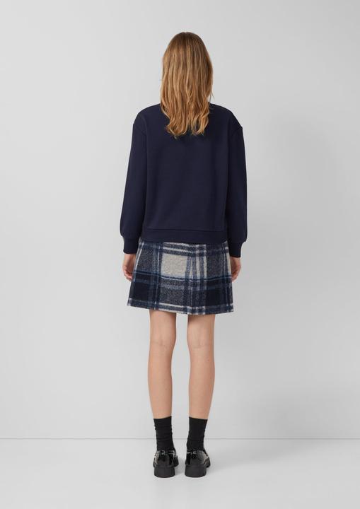 Produktbild s.Oliver Sweatshirt Angerautes Sweatshirt mit Wording (32)