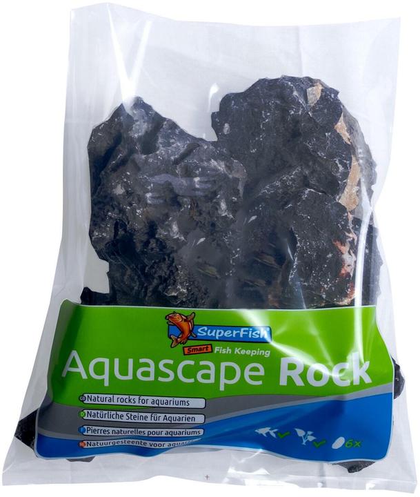 Actual product image SuperFish Aquascape Black Rock, 5 kg (Embellishment, Stone)