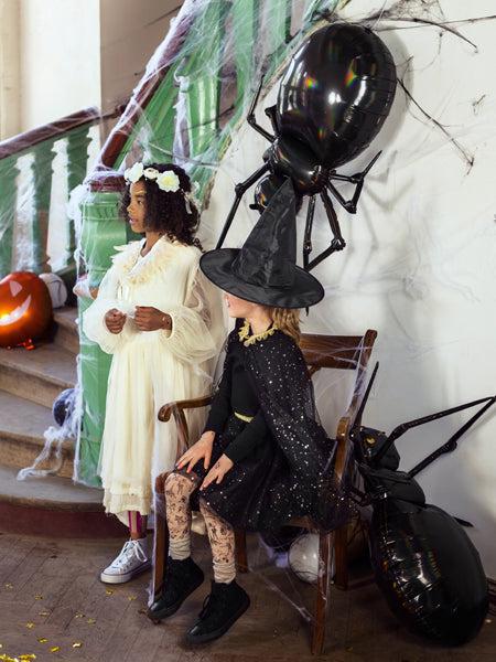 Immagine prodotto Partydeco Ragno a palloncino in alluminio nero iridescente (101 cm) (1 x)