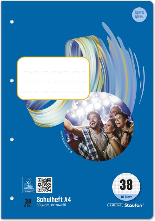 Produktbild Ursus Schulheft (A4, Kariert, Weicher Einband)