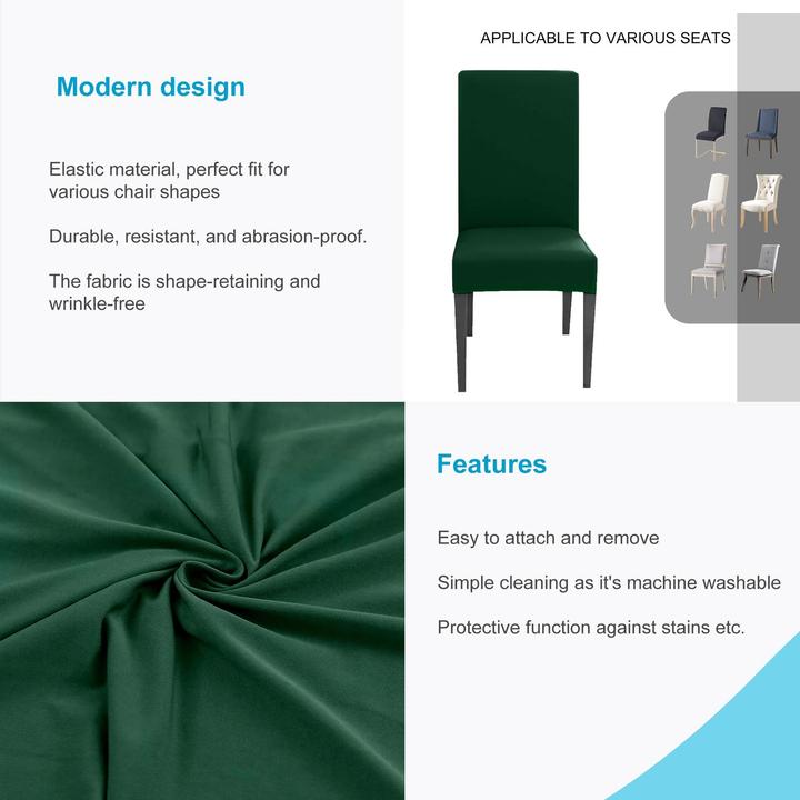 Produktbild Intirilife 2x Elastischer Stuhlhusse Stuhlüberzug