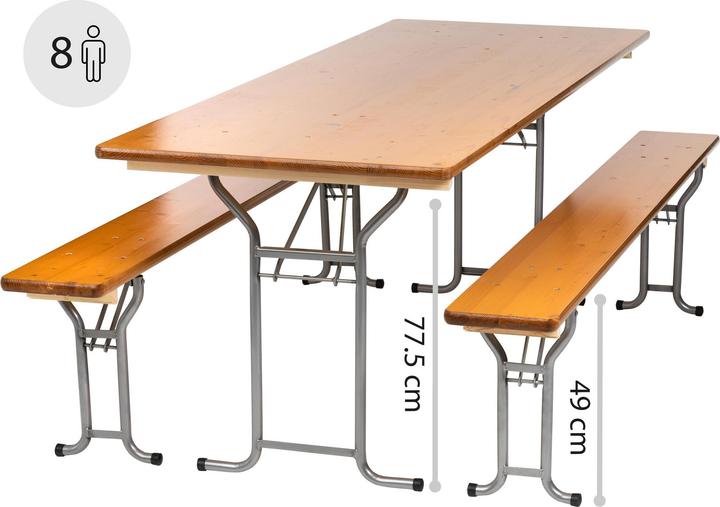 Cocon Fixed bench set Tubular base