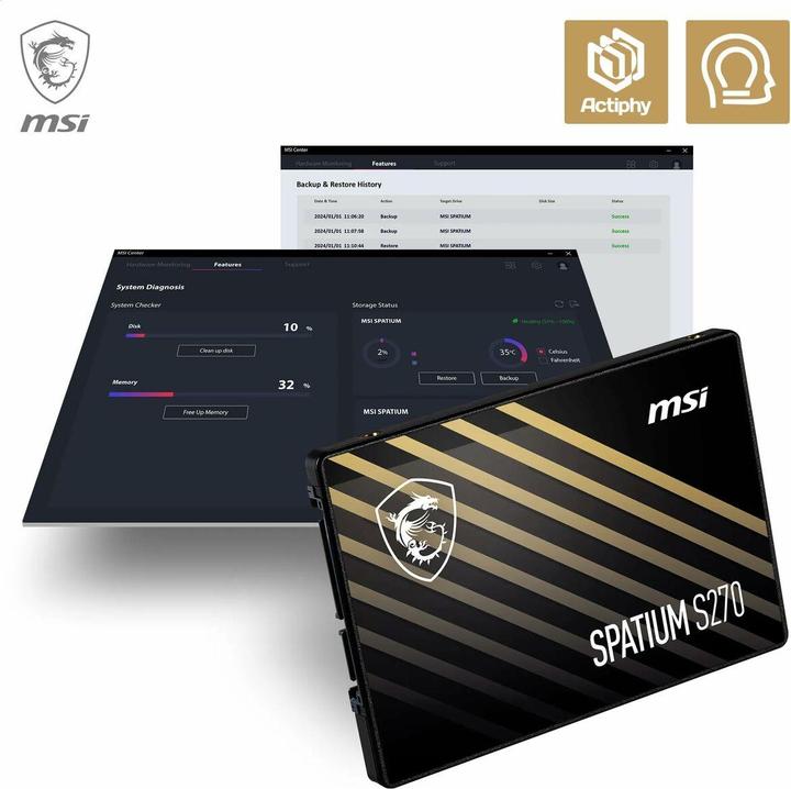 Produktbild MSI Spatium S270 (960 GB, 2.5")
