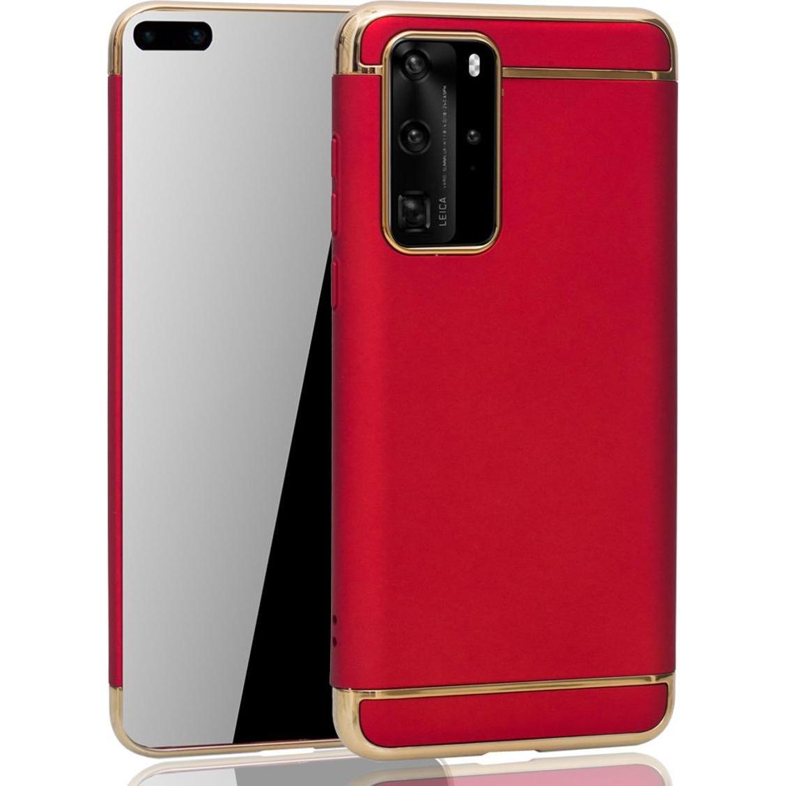 Thumbnail - König Design Huawei P40 Hülle Case Handy Cover Schutz Tasche Schutzhülle Bumper Etuis Rot (Huawei P40), Smartphone Hülle...