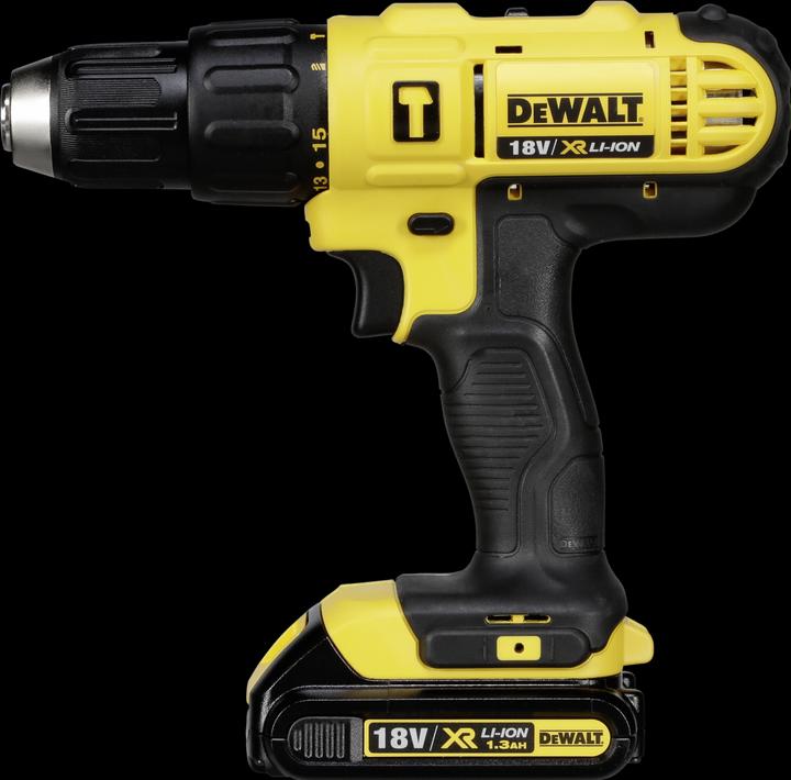 Actual product image DeWalt DCD776C2 18V 2x 1,3 Ah impact drill screwdriver in case (Rechargeable battery operated)