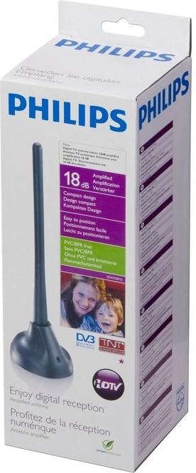 Image du produit Philips Antenne DVB-T dipôle à tige intérieure (Antenne tige, 18 dB, DVB-T / -T2)