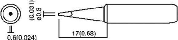 Produktbild Velleman Spare Bit For Vtssc60 0.8mm (Ersatzteil)