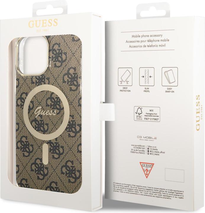Produktbild Guess GUHMP14XH4STW iPhone 14 Pro Max 6.7" br?zowy/brown hardcase 4G MagSafe (Apple iPhone 14 Pro Max)