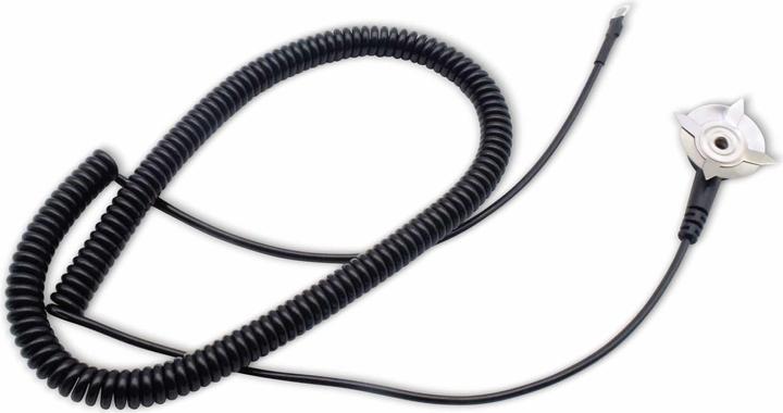Produktbild Quadrios ESD-Erdungskabel 3.00 m Klemme, Druckknopf 10 mm, Ringkabelschuhanschluss