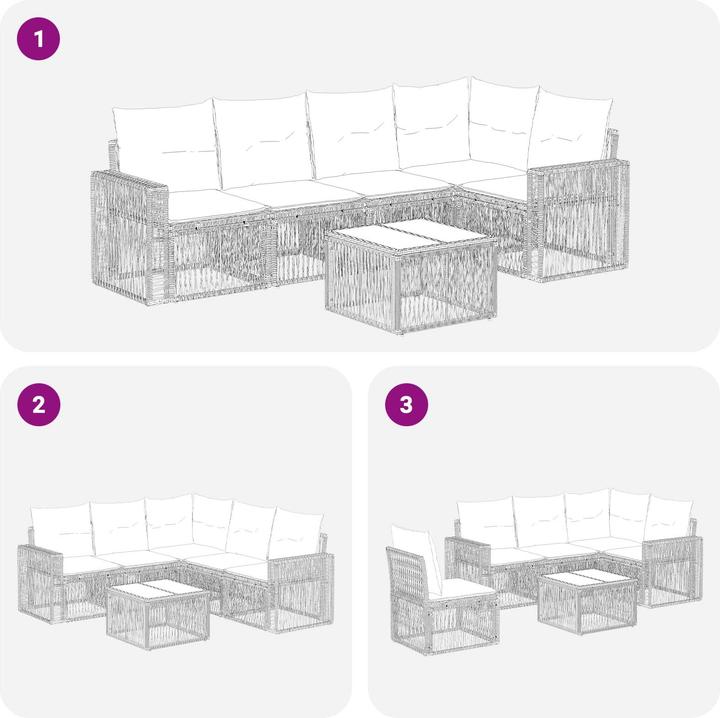 Immagine prodotto vidaXL Gartensofa-set