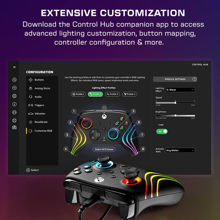 Produktbild Turtle Beach Afterglow Wave Wired Controller (PC, Xbox Series S, Xbox Series X)