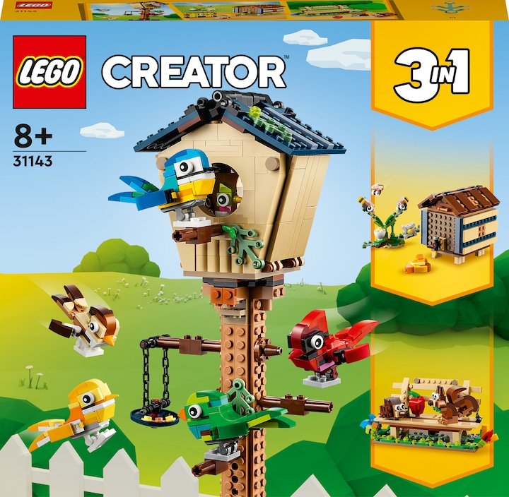 Image du produit LEGO Creator - Maisonnette à oiseaux (31143, LEGO Creator 3-in-1)