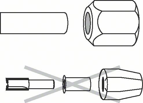 Actual product image Bosch Professional Zubehör Collet, 1/2-inch, 27 mm